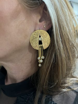 Pendiente Brass circonitas (Ref:330839)