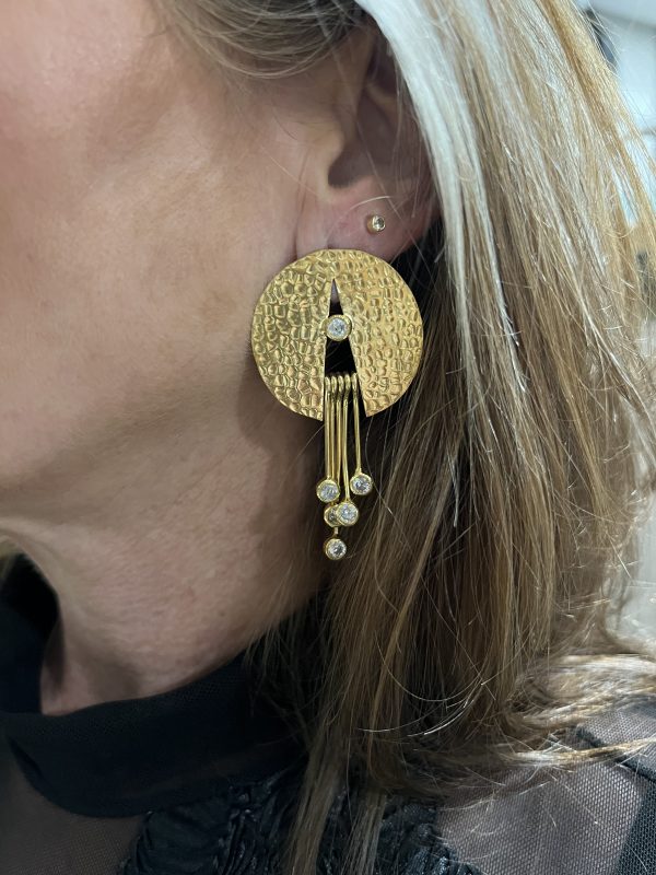 Pendiente Brass circonitas (Ref:330839)