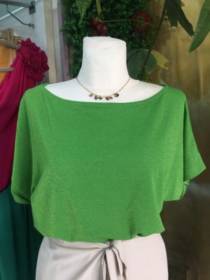 Camiseta lúrex verde (Ref:34102)