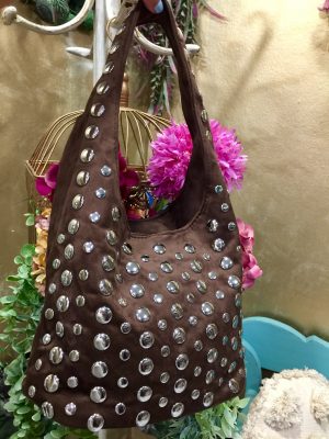 Bolso Tachas - Chocolate (Ref:42980)