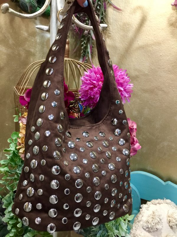 Bolso Tachas - Chocolate (Ref:42980)