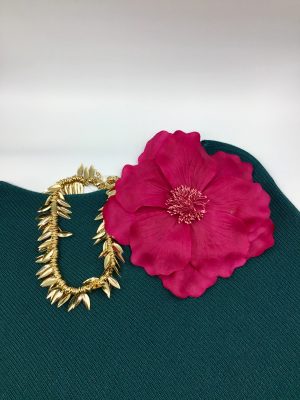 Flor Solapa plana - Fucsia (Ref:34084)