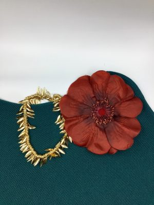 Flor Solapa plana - Burdeos (Ref:34084)