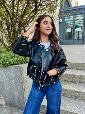 Chaqueta polipiel tachas (Ref:42959)