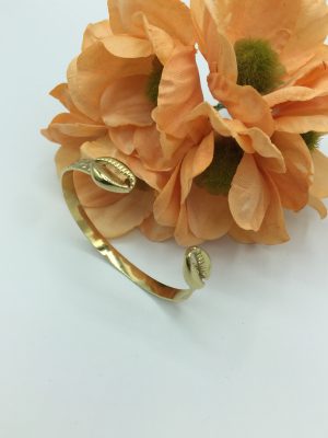 Pulsera rígida acero concha (Ref:43007)