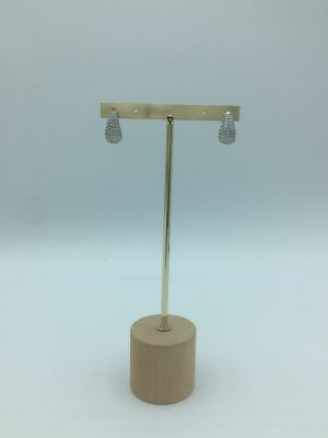 Pendiente circonita - Gota (Ref:34843)