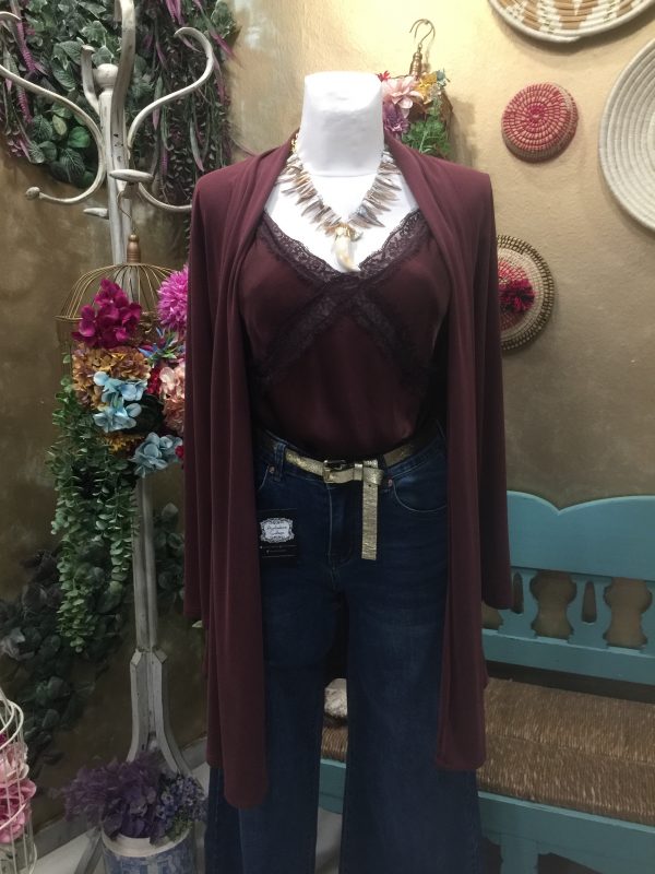 Chaqueta punto - Vino (Ref:34243)