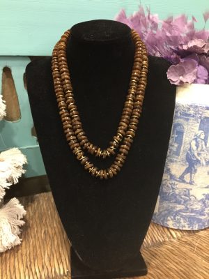 Collar resina pastillas - Coffee (Ref:43052)