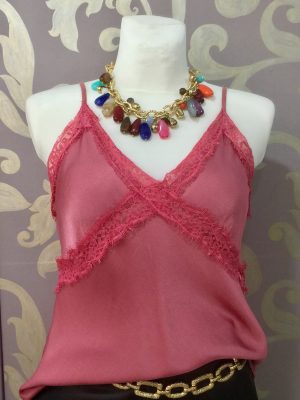 Top Lencero puntilla – Coral (Ref:33987)