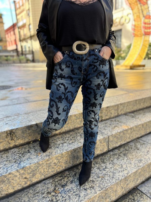 Denim estampado TALLA XL (Ref;33055)