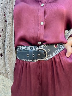 Fajín leopardo plata (Ref:34926)