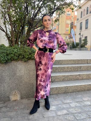 Conjunto Blusa + Falda estampado (Ref:43029)