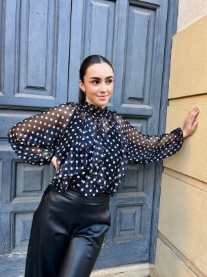 Blusa topos – Negro (Ref:43023)