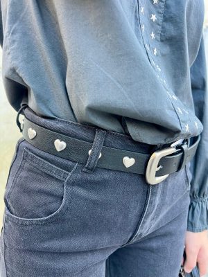 Cinturón Corazones - Negro (Ref:42984)