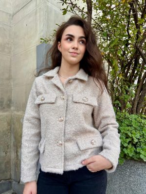 Chaqueta rizo Chan- Beige (Ref:43043)