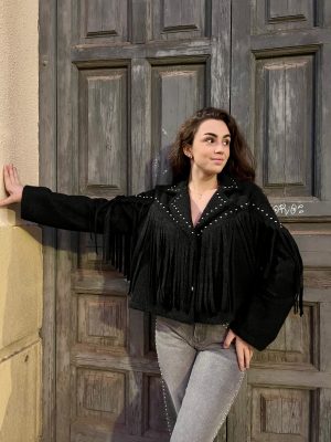 Chaqueta rizo flecos (Ref:43042)