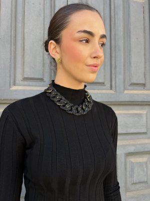 Collar Cadeneta – Negro (Ref:34280)