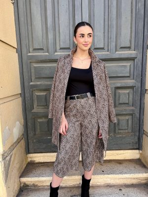 Pantalón Cropped print animal (Ref:43127)