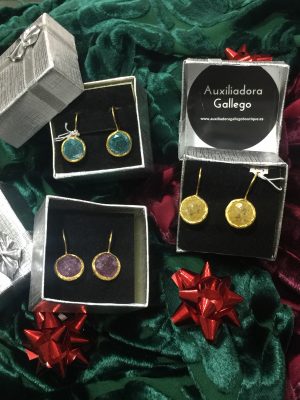 Pendientes Anne oro turco - resina (Ref:34349)