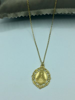 Gargantilla Virgen del Rocío, filigrana- Acero(Ref:43229)