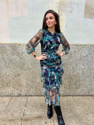 Vestido Lazán - Petróleo (Ref:43294)