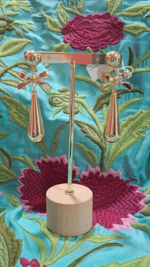 Pendiente piñón lazo liso (Ref:43393)