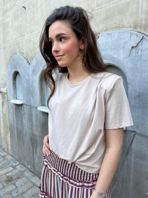 Camiseta hombrera - Beige (Ref:43591)