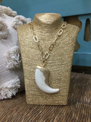 Collar Dentina largo - Marfil (Ref:43716)