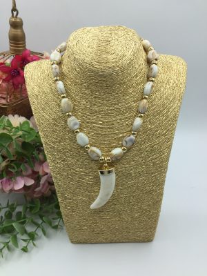 Collar cuerno - Beige (Ref:43776)