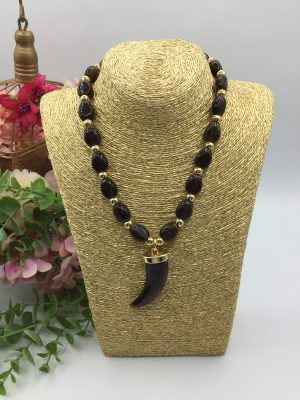 Collar cuerno - marrón (Ref:43776)