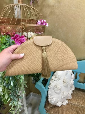 Bolso rafia abanico (Ref:44033)