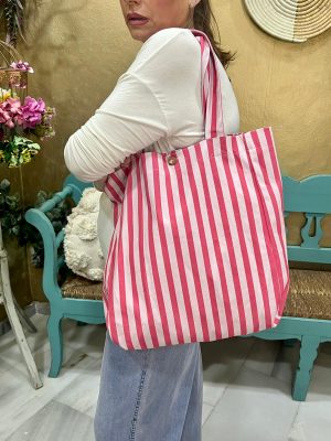 Bolso Tote Rosa-Rosa Chicle (Ref:44013)