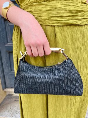 Bolso Taira rafia - Negro (Ref:44036)