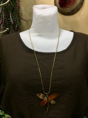 Collar Libélula ocre (Ref:43687)