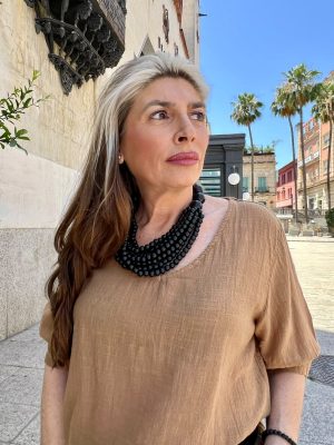 Collar multi bolas - Negro (Ref:44187)