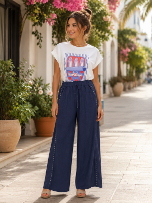 Pantalón tachas estrellas (Ref:44097)