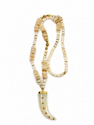 Collar cuerno beige (Ref:44080)