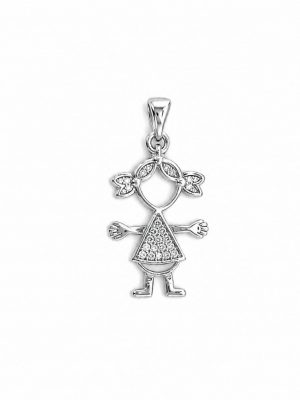Niña silueta plata de lay 925 (Ref:44260)