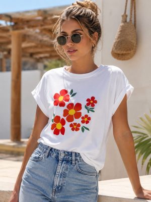 Camiseta Flor (Ref:44195)